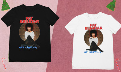 New Pat Benatar Shirt Get Nervous Short Sleeve cotton