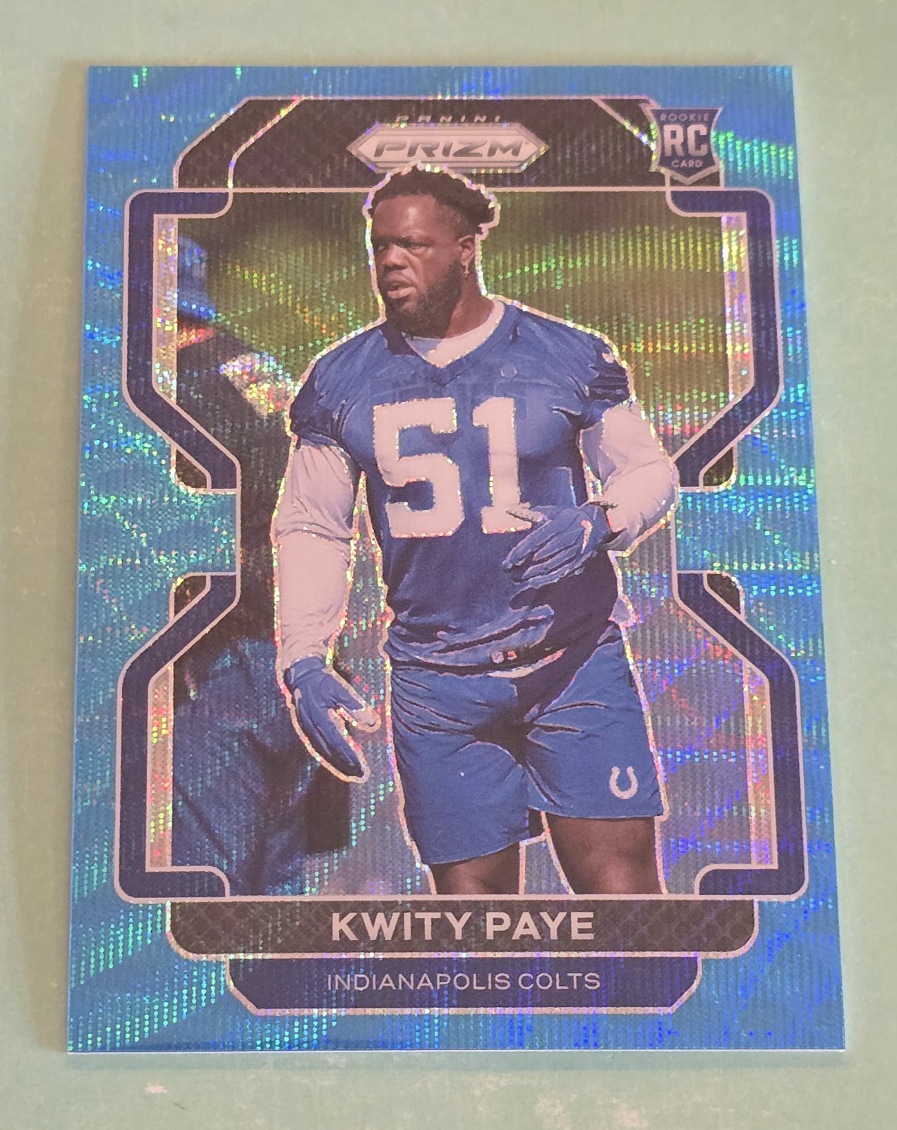 Kwity Paye Panini Prizm #378 Blue Wave