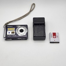 Sony Cyber-Shot DSC-W90 Black 8.1MP Digital Camera Battery Charger Tested READ