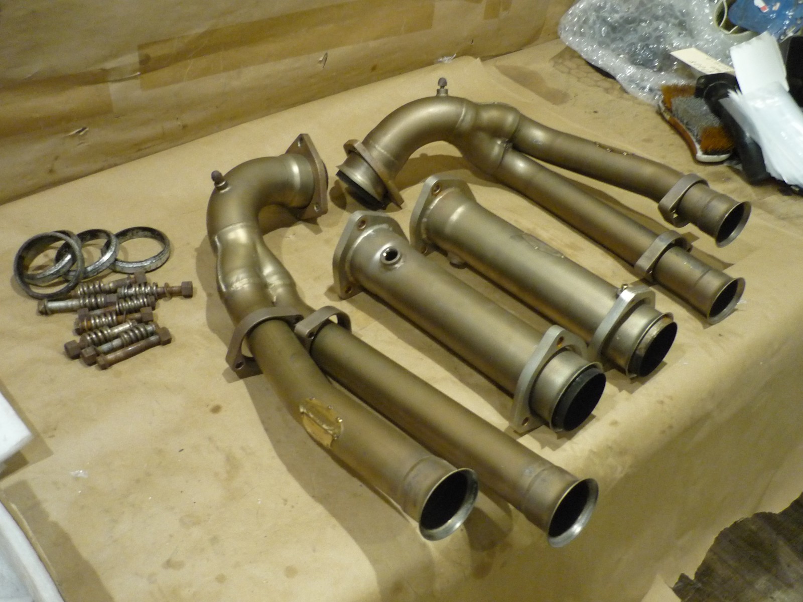 Ferrari Testarossa, 512 TR - Tubi Exhaust Pipes Kit- 01038711010 - 01128911060