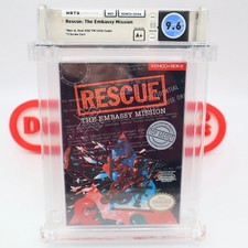 NES Nintendo RESCUE: THE EMBASSY MISSION - WATA GRADED 9.6 A+! NEW & Sealed!
