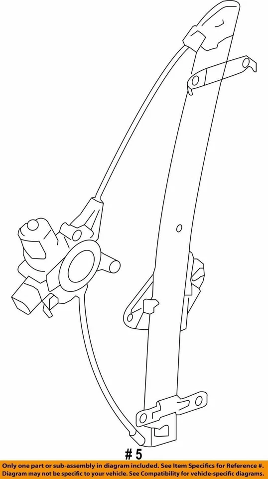 Regulador de ventana de pasajero delantero derecho Subaru Outback 2010-2014 con motor OEM Foto 4 de 4