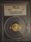 American Eagle 2005 $5 Gold Coin PCGS Uncirculated
