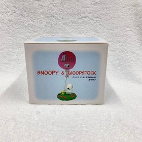 [Unused] SNOOPY Clip Calendar Tabletop Woodstock