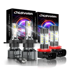 For Honda CR-V CRV sport Utility 2.4L 2008-2014 LED Headlight + Fog Light Bulbs