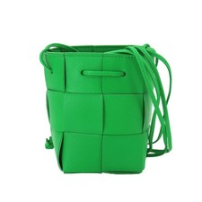 BOTTEGA VENETA Intrecciato Mini Cassette Bucket Bag Shoulder Green 90326964