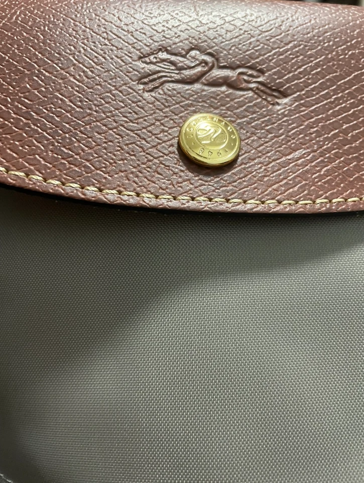 Longchamp Le Pliage gris mediano Foto 4 de 4