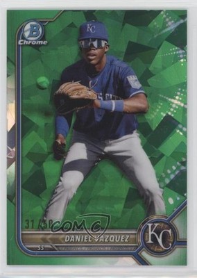 2022 Bowman Chrome Draft Sapphire Green 31/50 Daniel Vazquez #BDC-74 4k8