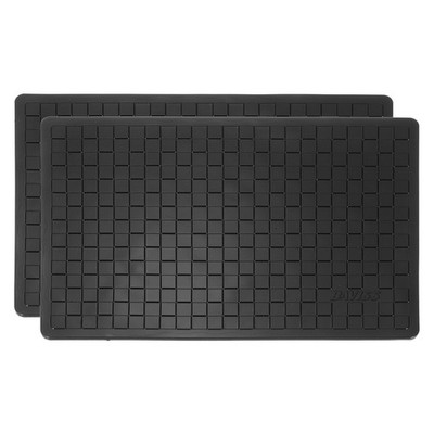 2Pcs Car Dashboard Anti-Slip Mat, 7.09'' x 4.92'' Phone Grip Pad, Black