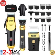 Professional Hair Clippers for Men, Cordless Barber Clippers and Trimmer Set