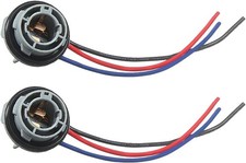 2pcs 1157 Led Bulb Socket Plug Waterproof Turn Signal Brake Light Tail Light...