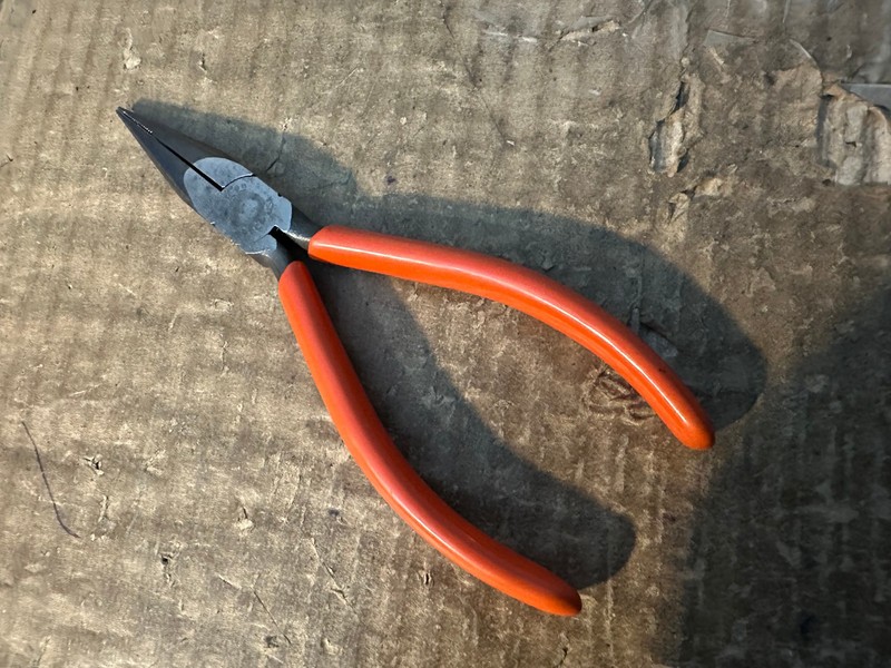 SNAP-ON TOOLS 95CP  RED HANDLE NEEDLE NOSE PLIERS    USA