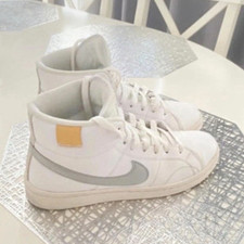 Nike Court Royale 2 Mid Sneaker Mid Top Weiß/Grau Schnürung EU 38,5