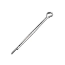Split Cotter Pin 3/32 inch x 1 37/64 inch Carbon Steel 2-Prongs Silver 50Pcs