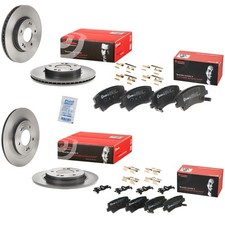 Brembo Bremsscheiben + Bremsbeläge Vorne Hinten passend für Hyundai Ioniq KIA