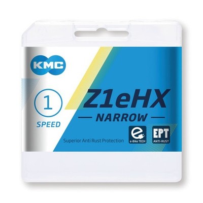 KMC Kette Z1eHX Narrow EPT 1/2 x 3/32'', 128 Glieder, 7,8 mm, silber