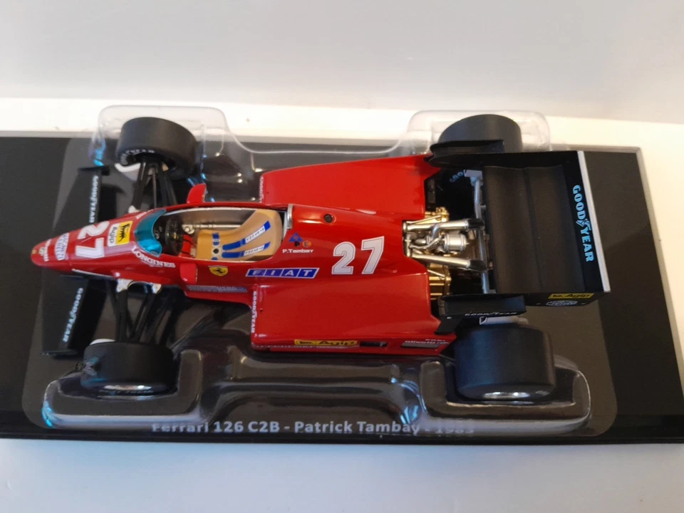 D01 DAMAGED 1/24 F1 Ferrari 126 C2B Tambay 1983 Centauria Atlas Panini Altaya - Immagine 4 di 4