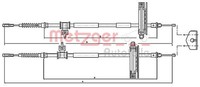 Bremsseil Seilzug Feststellbremse Metzger Autoteile 10.5362 FüR Ford Focus DNW 1