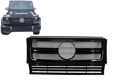 Kühlergrill für Mercedes W463 90-12 G65 G63 Frontgrill Design Schwarze Edition