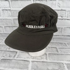 PUDDLE OF MUDD LOGO GREEN DECKY EMBROIDERED CADET HAT OSFM STRETCH FIT