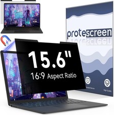 Magnetic 15.6 Inch Laptop Privacy Screen for 16:9 Computer Monitor, Removable Fi