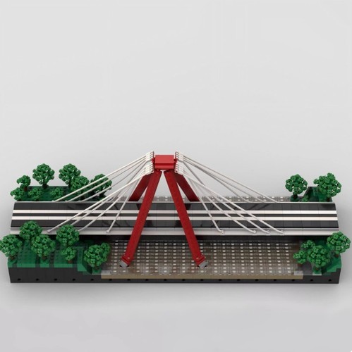 Juego de construcción modelo de ingeniería 3298 piezas Robert N. Stewart Bridge escala 1:200 | Condition: New