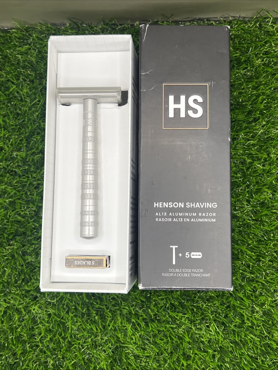 Henson Shaving AL13 Aluminum Single Blade Safety Razor for Men