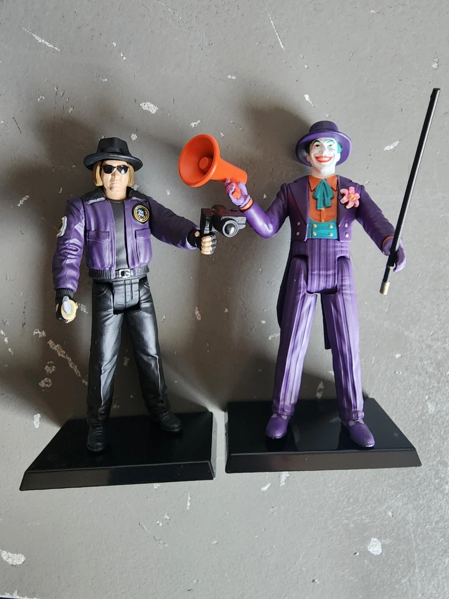 MEZCO BATMAN 1989 JOKER , BOB , BATMAN 3.75 ACTION FIGURES AND BATMOBILE