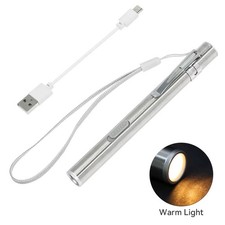 Mini Tactical LED Torch Super Bright Pocket Camping Flashlight USB Rechargeable