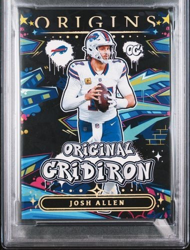 Josh Allen SP PSA 8 2025 Panini Origins Original Gridiron #2 International Excl view 9