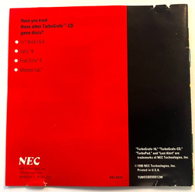 NEC TurboGrafx-16 CD LAST ALERT (1990) Duo   *** FREE FAST PRIORITY SHIPPING***