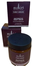 2 SUKIN Australian Natural Purely Ageless Restorative Night Cream 4.06oz New!