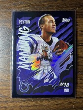 💥 2025 Topps Chrome Peyton Manning Ultra Violet SSP UV-8 CASE HIT!! 💥 HOF!