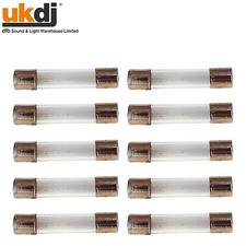10 x 10A QUICK BLOW 32mm X 6.3mm GLASS FUSE F10 F10AL RoHS 