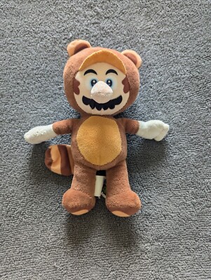 Nintendo Super Mario 8'' Plush Tanooki Racoon Stuffed Doll Toy Gift