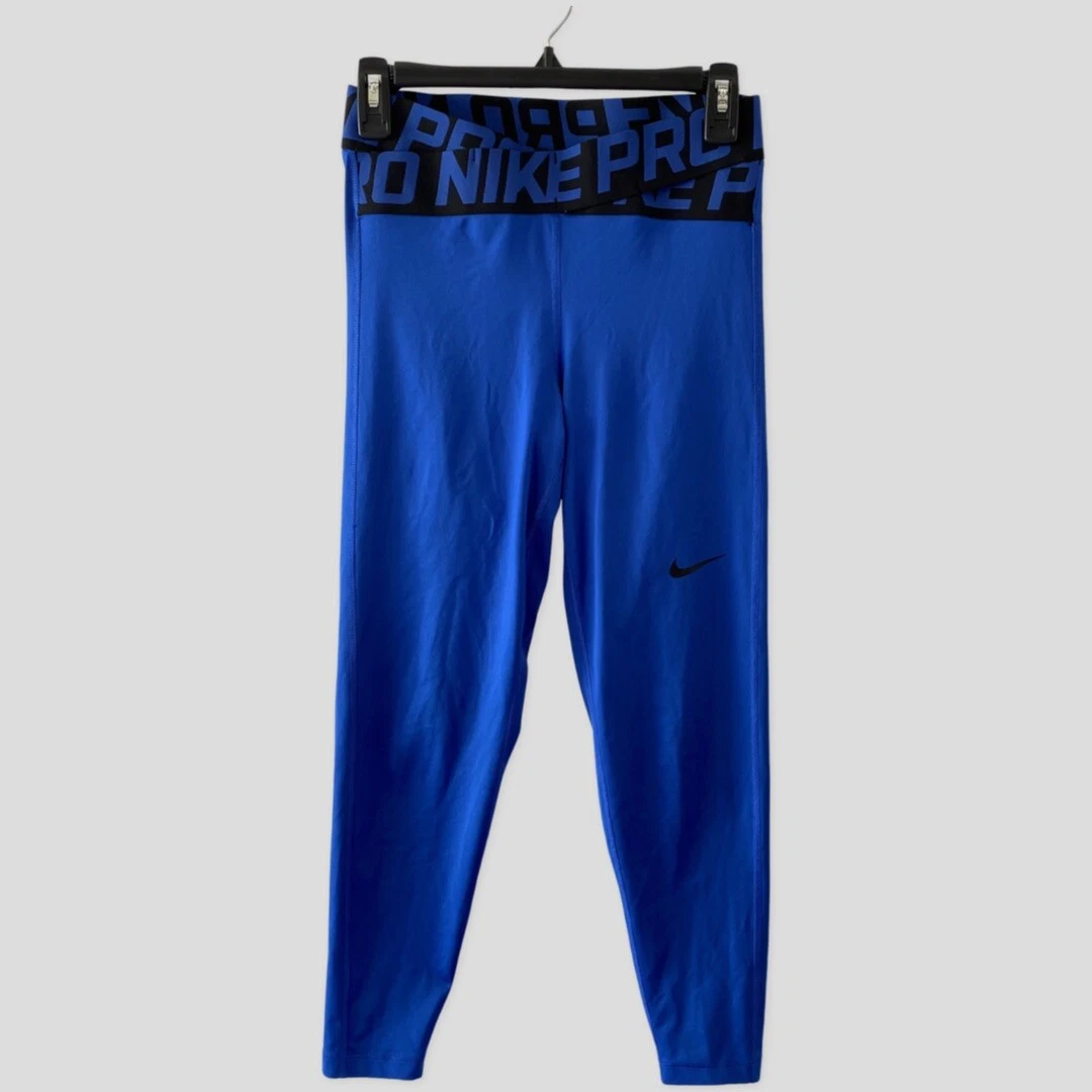 Nike Pro Crossover Blue Cropped Leggings S ($90)