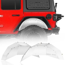 2pc Aluminum Silver Rear Inner Fender Liner Guard Fit 2018-2026 Jeep Wrangler JL