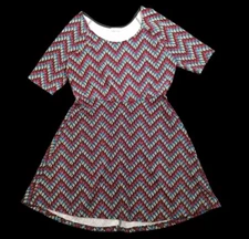 L8ter 8 Miniabito da Festa Elasticizzato con Motivo Chevron Donna Taglia Media  
