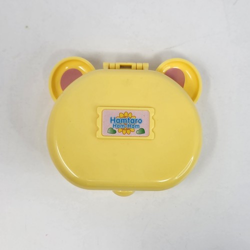 VINTAGE EPOCH HAMTARO HAM-HAM BIJOU'S PLAYSET YELLOW COMPACT W/ ACCESSORIES - Picture 6 of 8