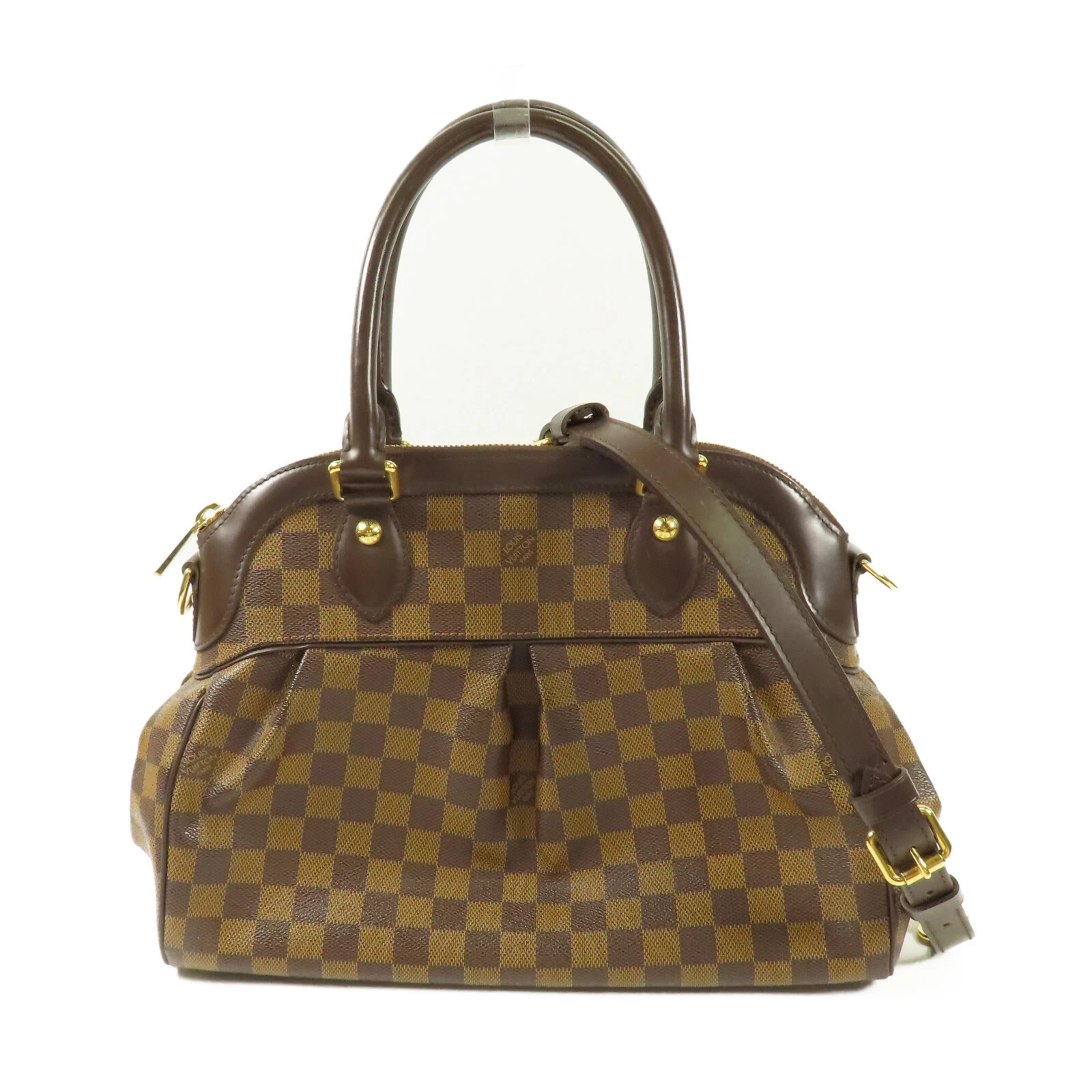 LOUIS VUITTON（LV） Borsa a tracolla Louis Vuitton LV GHW Trevi 2 vie borsa a mano N51997 marrone damier