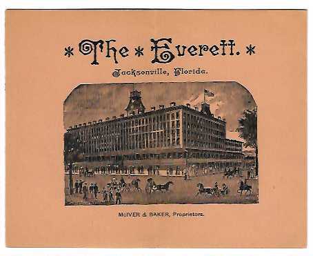 THE EVERETT Jacksonville Florida / 1890 - Bild 1 von 1