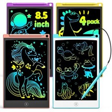 4x Tabletas de escritura LCD tableta de dibujo educativa tablero para garabatos