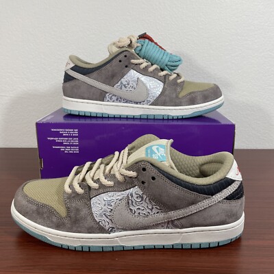 Nike SB Dunk Low Pro Big Money Savings Brown  Grey Aqua-FZ3129-200 Men Size 8