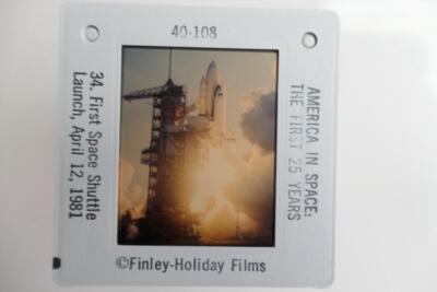 Spaces Shuttle Launch 1981 35mm Cellulose Slide America in Space