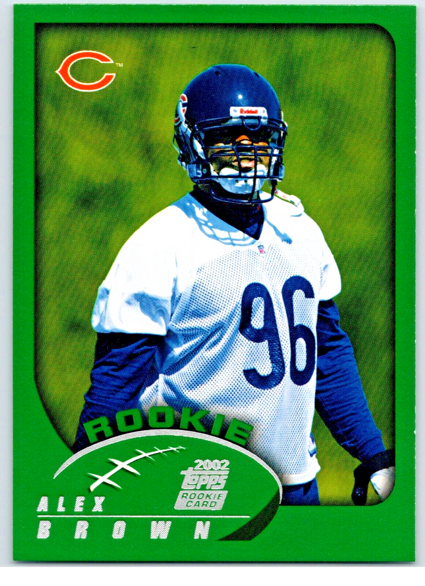 2002 Topps NFL Football Rookie Card No.323 Alex Brown Chicago