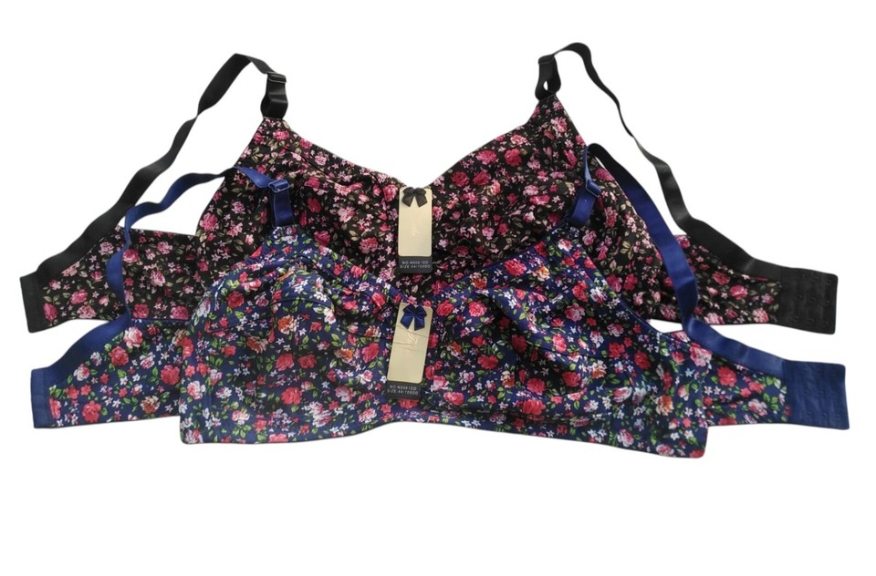 Generisch 2er Pack Damen BH Ohne Bügel Minimizer F Produktbild-Vorschau 3