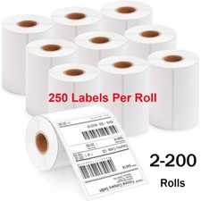 2-200 Rolls 4"x6" Direct Thermal Shipping Labels 250 for Zebra  Rollo Printers