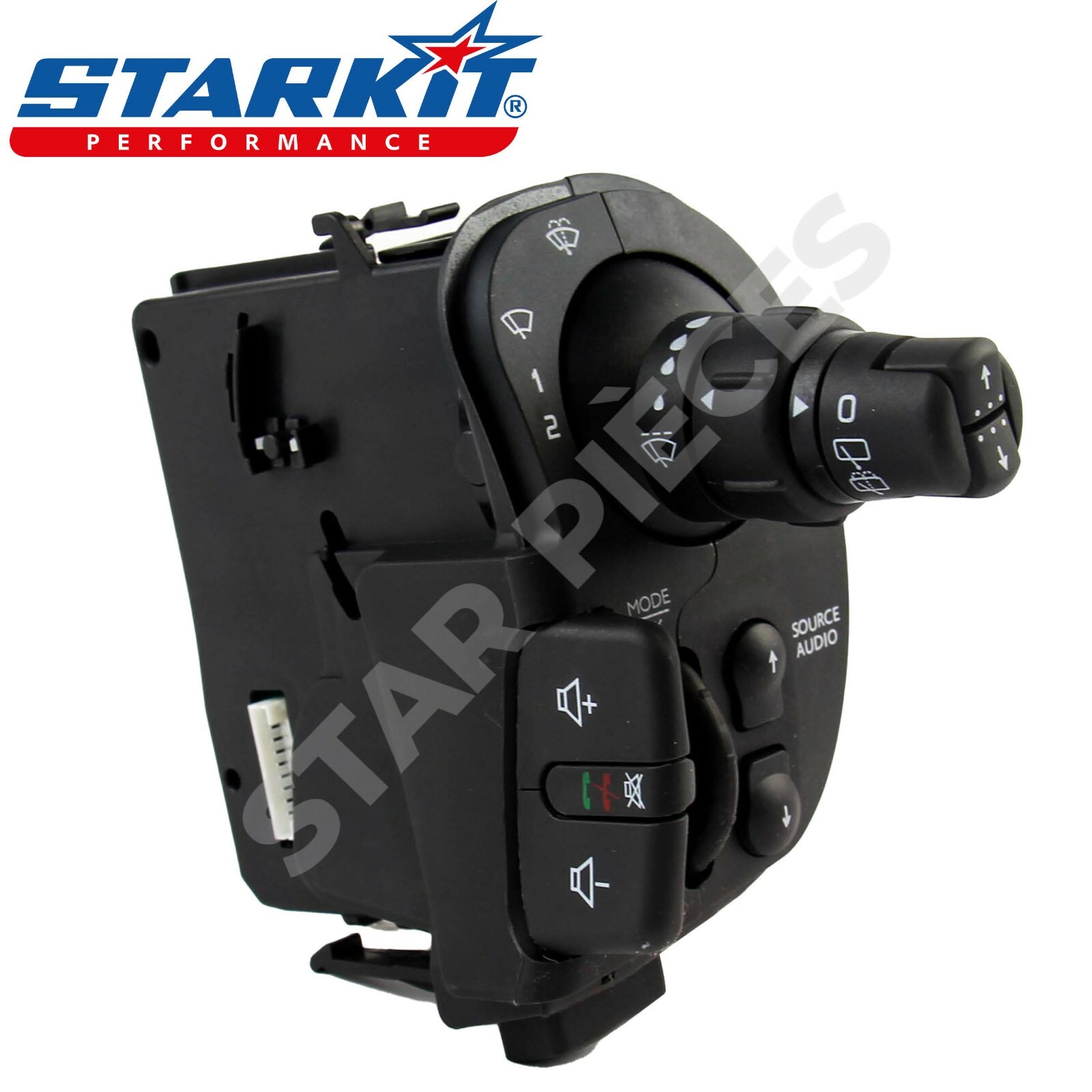 Commodo droit essuie-glace et commande radio pour Renault Clio 3 berline 3 et 5 portes