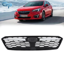 For Subaru IMPREZA 2017-2018 2019 Mesh Assembly Front Bumper Grille Chrome Trim