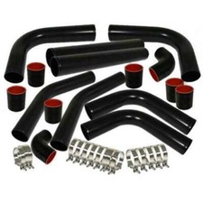 Universal 2.5 Inch 8pcs Turbo Intercooler Piping Kits Clamp Silicone